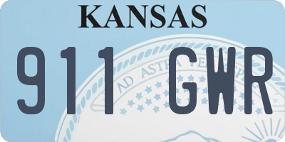 KS license plate 911GWR