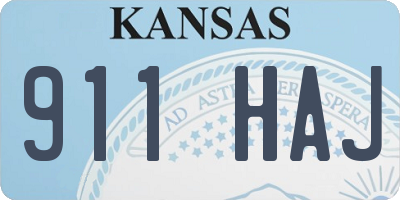 KS license plate 911HAJ