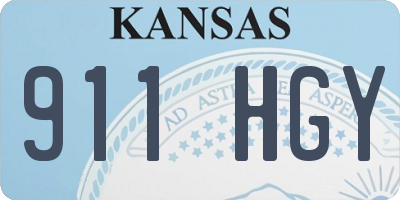 KS license plate 911HGY