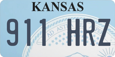 KS license plate 911HRZ