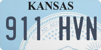 KS license plate 911HVN