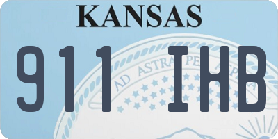 KS license plate 911IHB
