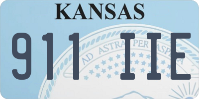 KS license plate 911IIE