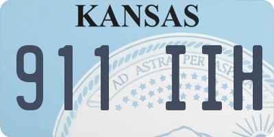 KS license plate 911IIH