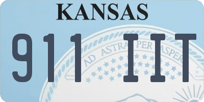 KS license plate 911IIT