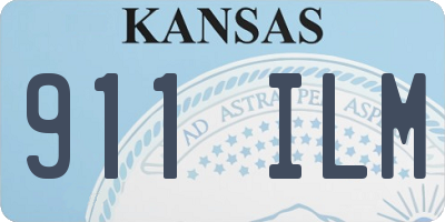 KS license plate 911ILM