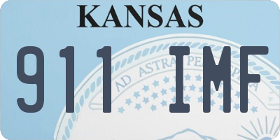 KS license plate 911IMF
