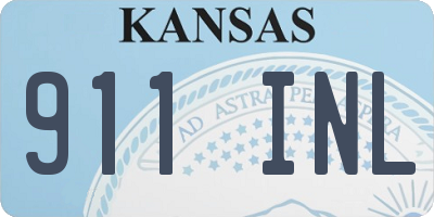 KS license plate 911INL