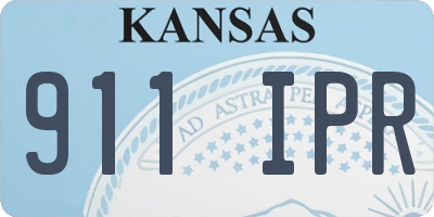 KS license plate 911IPR