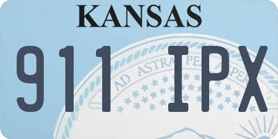 KS license plate 911IPX