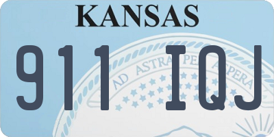 KS license plate 911IQJ
