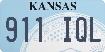 KS license plate 911IQL
