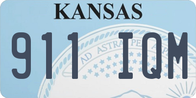 KS license plate 911IQM