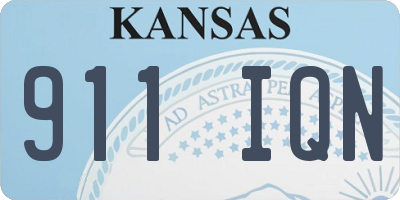 KS license plate 911IQN