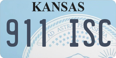 KS license plate 911ISC