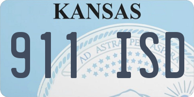 KS license plate 911ISD
