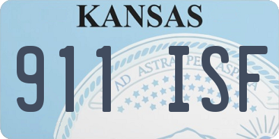 KS license plate 911ISF