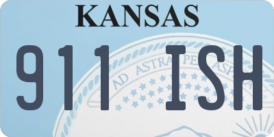 KS license plate 911ISH