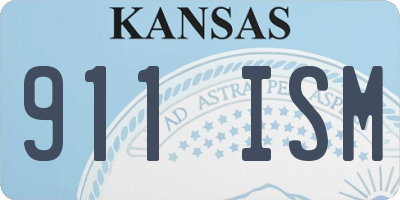 KS license plate 911ISM