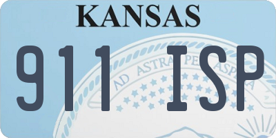 KS license plate 911ISP