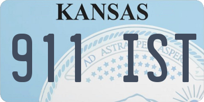 KS license plate 911IST