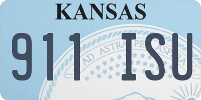 KS license plate 911ISU