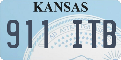 KS license plate 911ITB