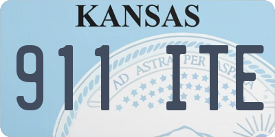 KS license plate 911ITE