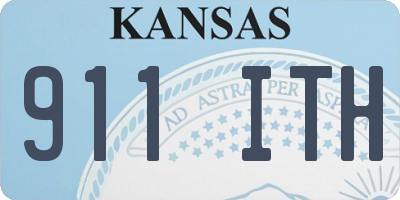 KS license plate 911ITH