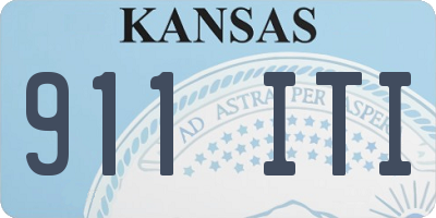 KS license plate 911ITI