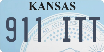 KS license plate 911ITT