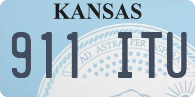 KS license plate 911ITU