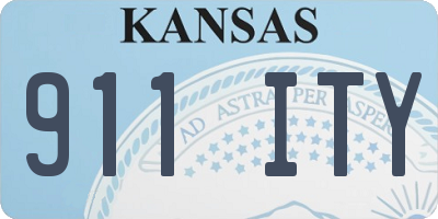 KS license plate 911ITY