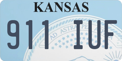 KS license plate 911IUF