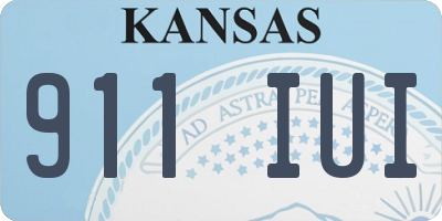 KS license plate 911IUI