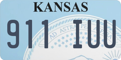 KS license plate 911IUU