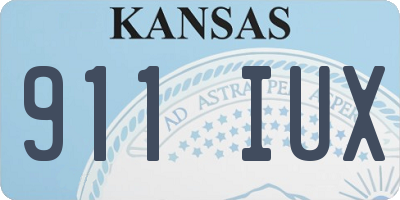 KS license plate 911IUX