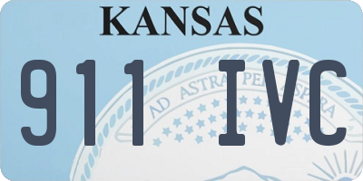 KS license plate 911IVC