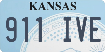 KS license plate 911IVE