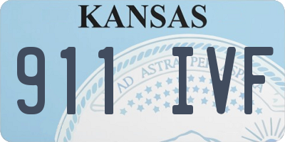 KS license plate 911IVF