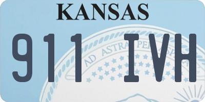 KS license plate 911IVH