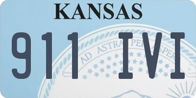 KS license plate 911IVI