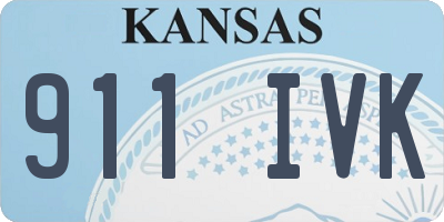 KS license plate 911IVK