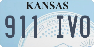 KS license plate 911IVO