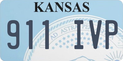 KS license plate 911IVP