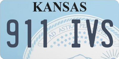 KS license plate 911IVS