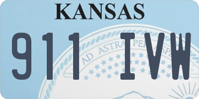 KS license plate 911IVW
