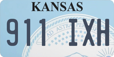 KS license plate 911IXH