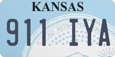 KS license plate 911IYA