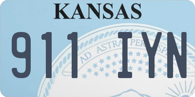 KS license plate 911IYN